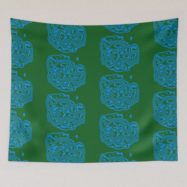 Item preview, Contour design - blue and green designed and sold by rahilvalani.