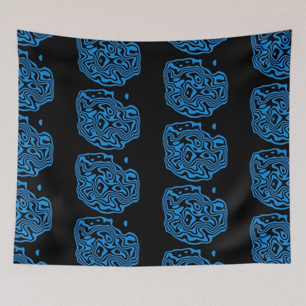Item preview, Contour design - black and blue designed and sold by rahilvalani.