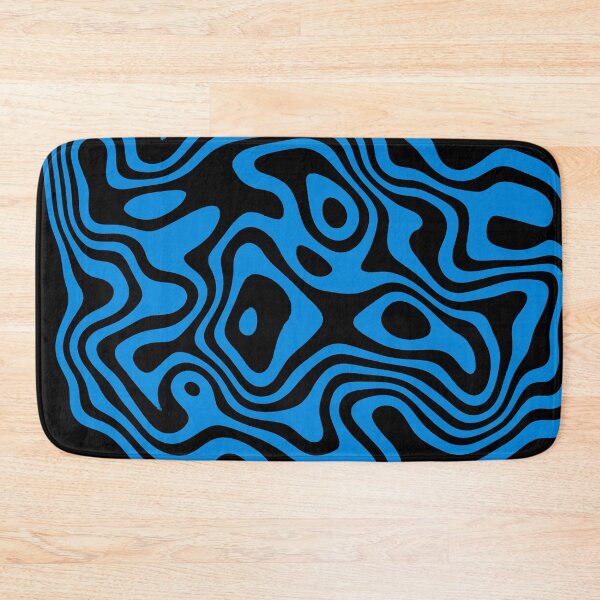 Item preview, Contour design - black and blue designed and sold by rahilvalani.