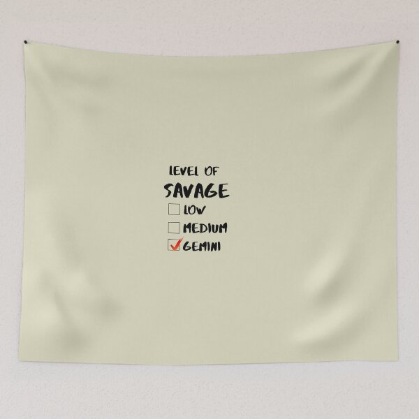 Item preview, Level Of Savage Gemini Shirts Tee designed and sold by chanat3659.