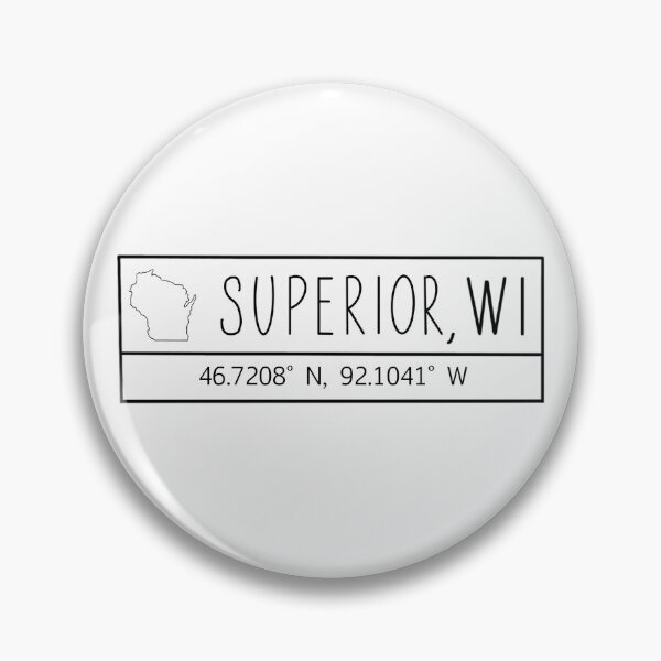 Item preview, Superior Wisconsin Coordinates Emblem designed and sold by Emily Designs.