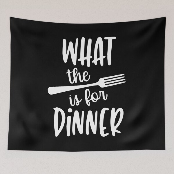 Item preview, What The Fork Is For Dinner Sign designed and sold by ZimbomDesigner.