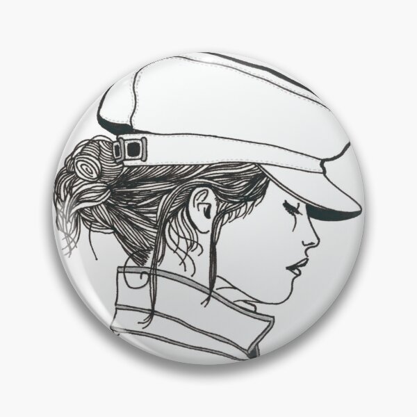Item preview, girl in a hat designed and sold by MarthaCoba.