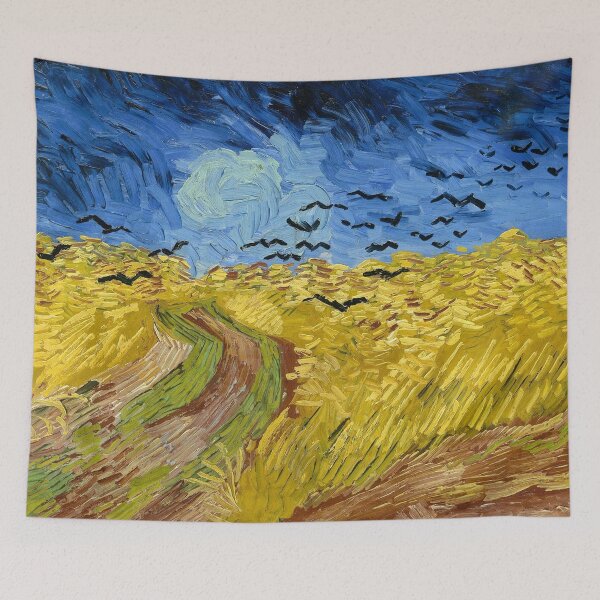 Item preview, Wheatfield With Crows Van Gogh Painting designed and sold by ind3finite.