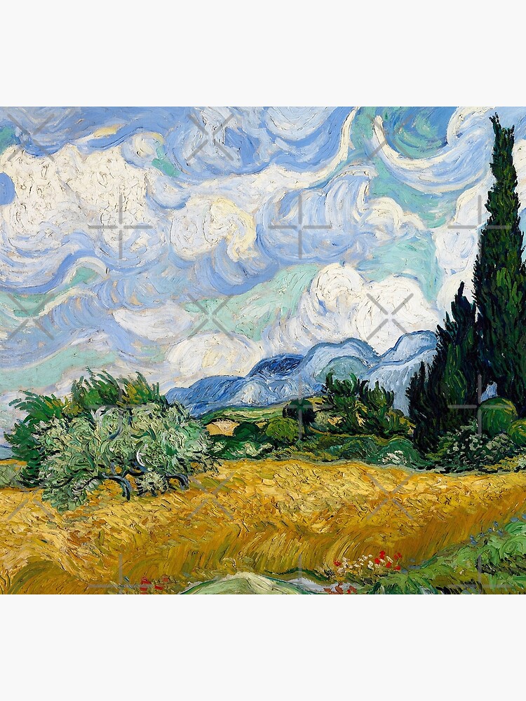 Van Gogh Wheat Field With Cypresses | Socks