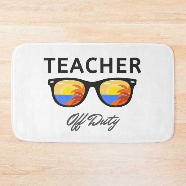 Item preview, Teacher Off Duty Sunglasses Beach Sunset Essential Sticker designed and sold by kstrafen.