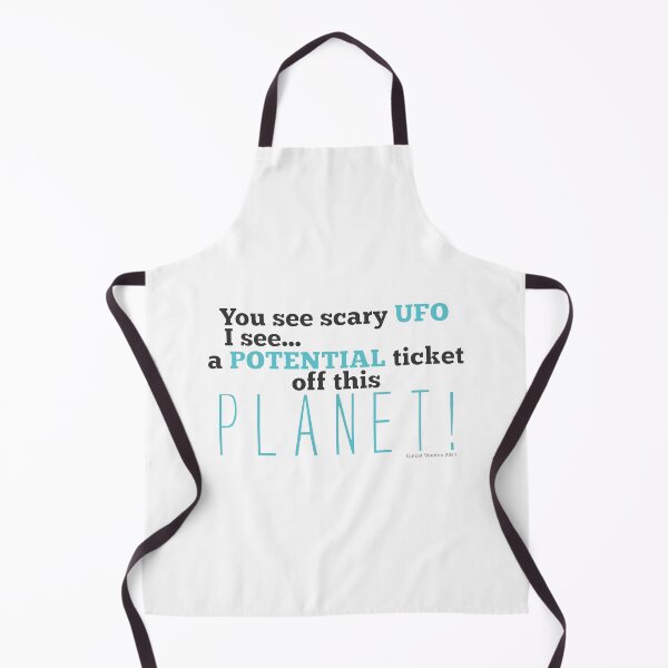 Item preview, You see scary UFO, I see a potential ticket off this PLANET! designed and sold by cutestvoodoo.
