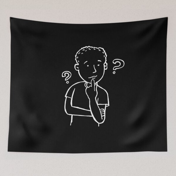 Item preview, Vintage Funny Thinking and confused boy illustration  designed and sold by garniturex.