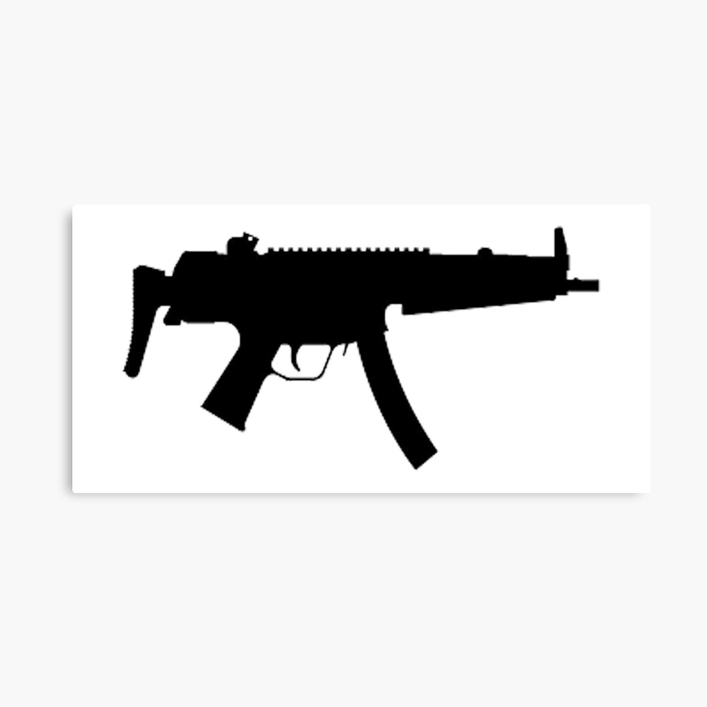 MP5 Gun Rifle Original T-Shirt Sticker Mask