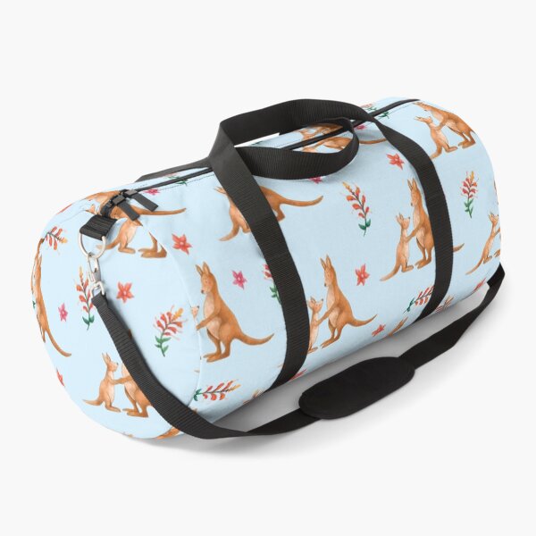Item preview, Blue Australian Kangaroo pattern designed and sold by StrayLeaves.