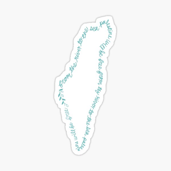 “From the River to the Sea” Sticker by J3WESS | Redbubble