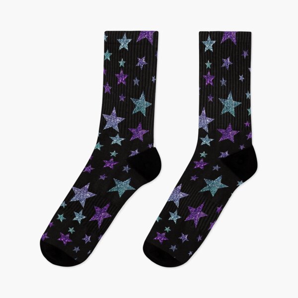 Item preview, Purple Teal Ombre Faux Glitter Stars designed and sold by Felicity-K.
