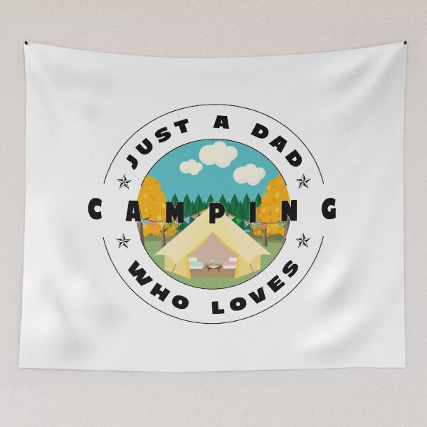 Item preview, Just a dad who loves camping designed and sold by PhotoPrise.