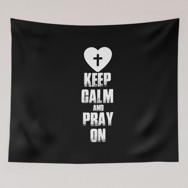 Item preview, Vintage Keep Calm and Pray On Typography  designed and sold by garniturex.