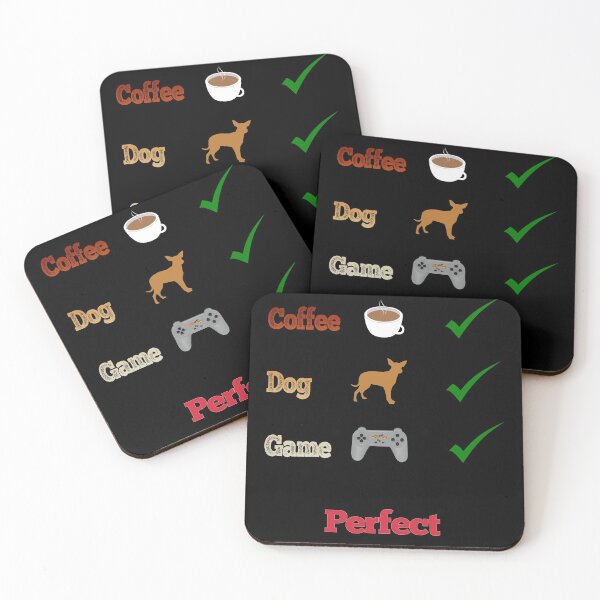 Item preview, Gamer Dog Lover Coffee Drinker Gaming Girl Chill Video Games Console PC designed and sold by CheekyPuppy.