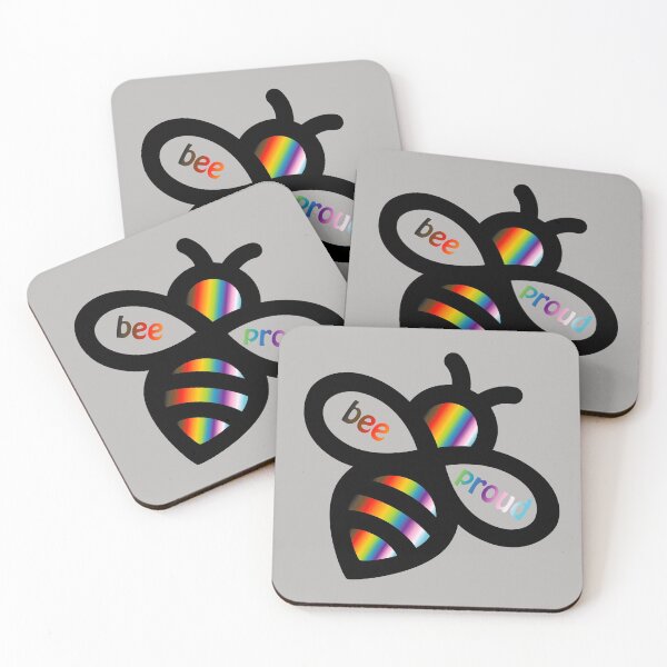 Item preview, Bee Proud - POC Inclusive LGBT Flag bees designed and sold by Teamtsunami6.