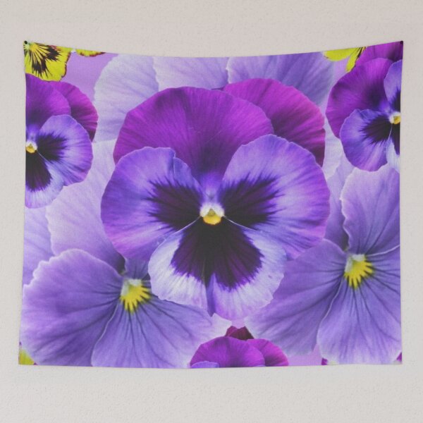 Item preview, LILAC PANSIES GARDEN ART designed and sold by sharlesart.