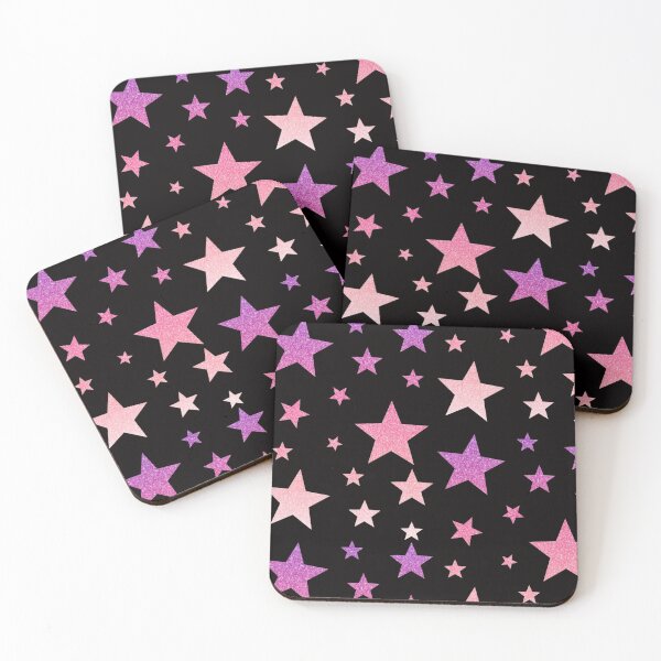 Item preview, Rosa Morado Ombre Faux Glitter Estrellas designed and sold by Felicity-K.