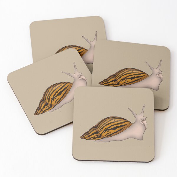 Item preview, Giant African Land Snail, Achatina achatina, tiger snail, albino designed and sold by anacecilia.