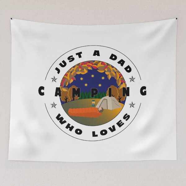Item preview, Just a dad who loves camping designed and sold by PhotoPrise.