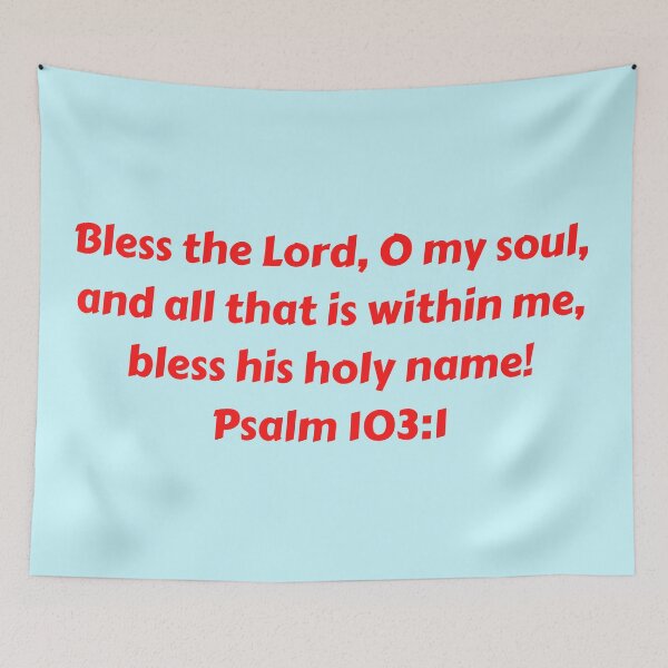 Aperçu de l'œuvre Bible Verse Psalm 103:1 créée et vendue par Prayingwarrior.