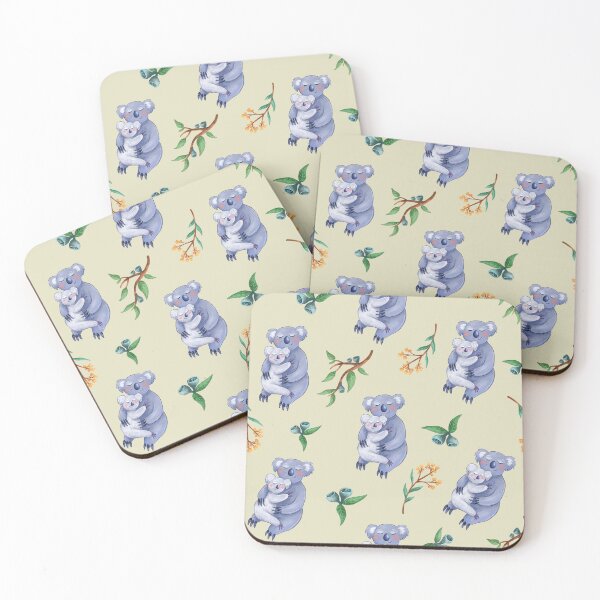 Item preview, Patrón de koala australiano verde designed and sold by StrayLeaves.