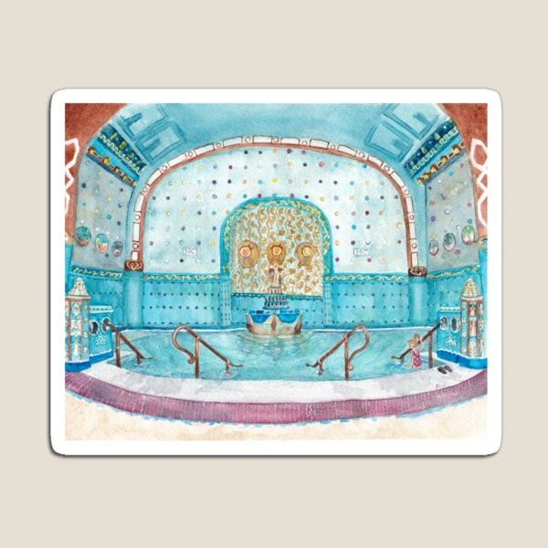 Item preview, Budapest Hungary Gellert Thermal Baths designed and sold by Jasanna Czellar.
