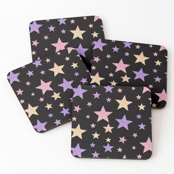 Item preview, Pink Purple Yellow Ombre Faux Glitter Stars designed and sold by Felicity-K.