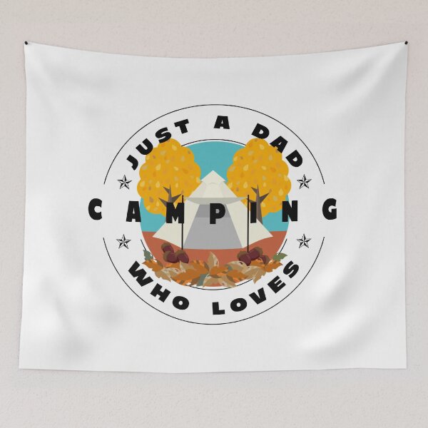 Item preview, Just a dad who loves camping designed and sold by PhotoPrise.