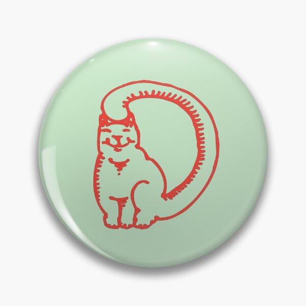 Item preview, Cat Initial Monogram D designed and sold by Rajeev  Singh.