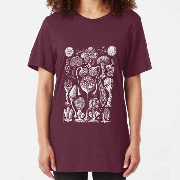Haeckel biology mushroom fantasy Slim Fit T-Shirt