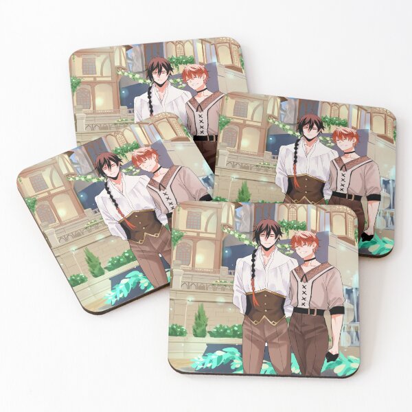 Item preview, Genshin Impact - Zhongli and Childe at the Windblume Festival designed and sold by MykaAndSalmon.