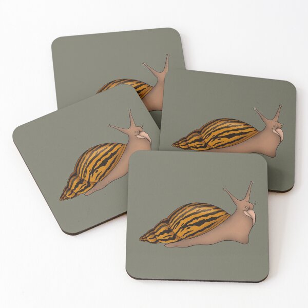 Item preview, Giant African Land Snail, Achatina achatina, tiger snail, tan designed and sold by anacecilia.