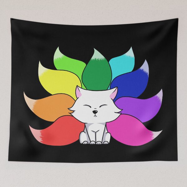 Item preview, Rainbow kitsune designed and sold by Faliona.