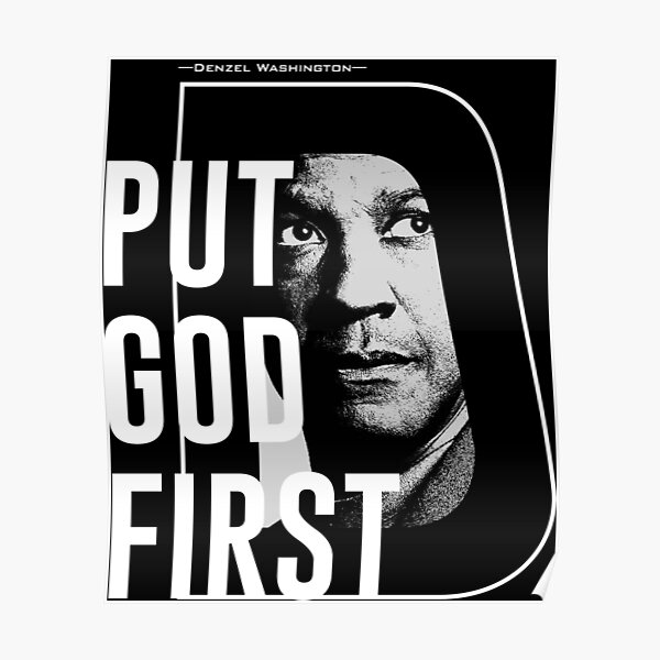 Poster Denzel Washington Citation Par Zunaira 21 Redbubble