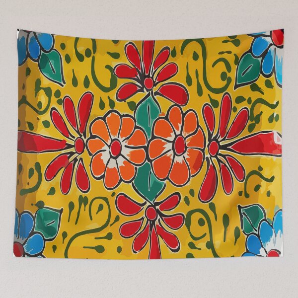 Item preview, Yellow flower talavera designed and sold by T-Mex.