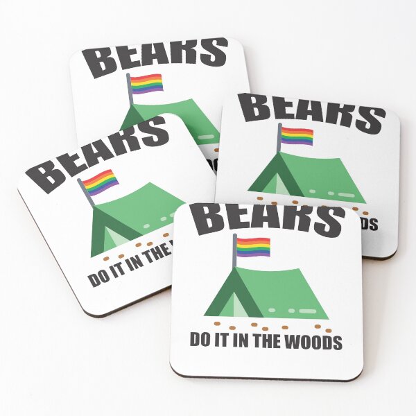 Item preview, Funny Gay Camping LGBT Pride Bears designed and sold by RoguePixel.
