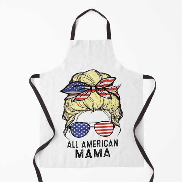 Item preview, All american mama messy bun usa flag designed and sold by anthonybarr1205.