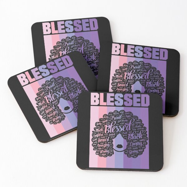 Item preview, Blessed Words in Afro Religious Christian designed and sold by blackartmatters.