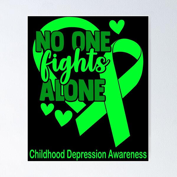 Item preview, No One Fight Alone Childhood Depression Awareness designed and sold by Sabfit.