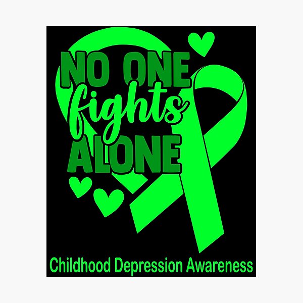 Item preview, No One Fight Alone Childhood Depression Awareness designed and sold by Sabfit.