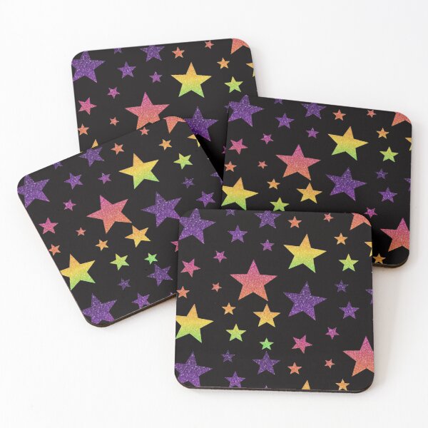 Item preview, Brillante Arco Iris Ombre Faux Glitter Estrellas designed and sold by Felicity-K.