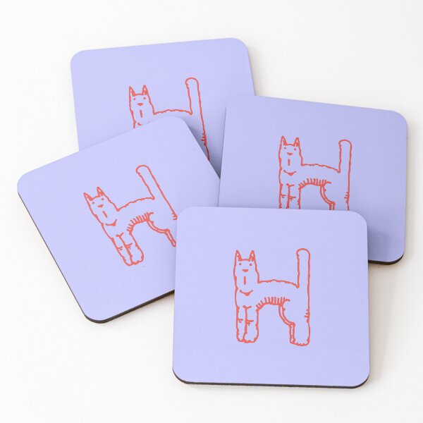 Item preview, Cat Initial Monogram H designed and sold by Rajeev  Singh.