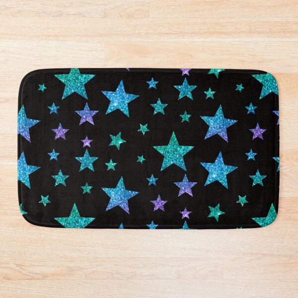 Item preview, Blue Green Ombre Faux Glitter Stars designed and sold by Felicity-K.