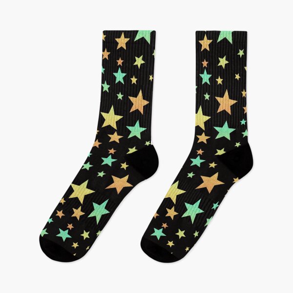 Item preview, Teal Yellow Ombre Faux Glitter Stars designed and sold by Felicity-K.