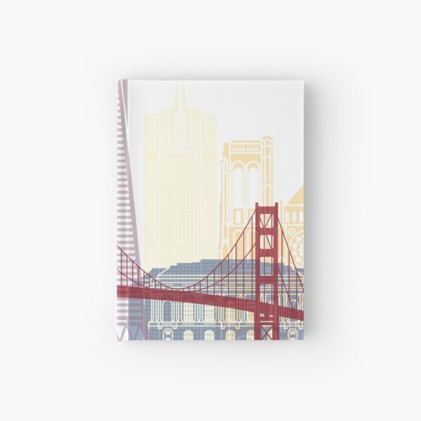 San Francisco skyline poster Hardcover Journal
