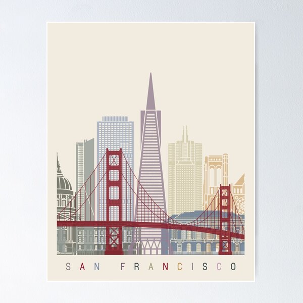 Item preview, San Francisco skyline poster designed and sold by paulrommer.