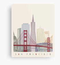 San Francisco skyline poster Metal Print