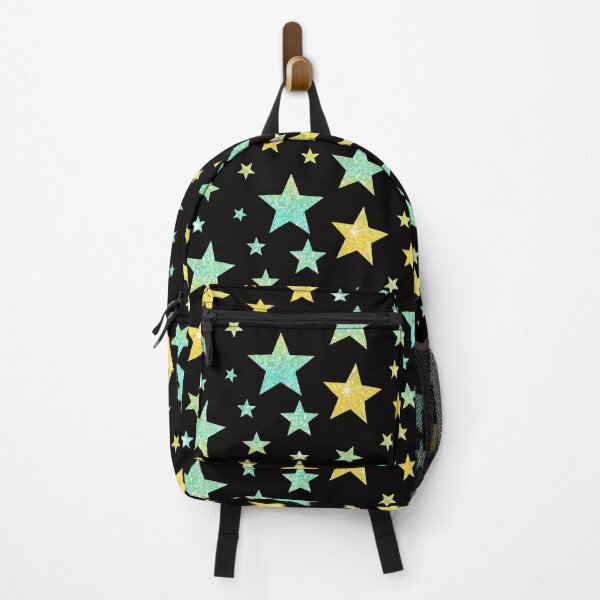 Item preview, Teal Yellow Ombre Faux Glitter Stars designed and sold by Felicity-K.