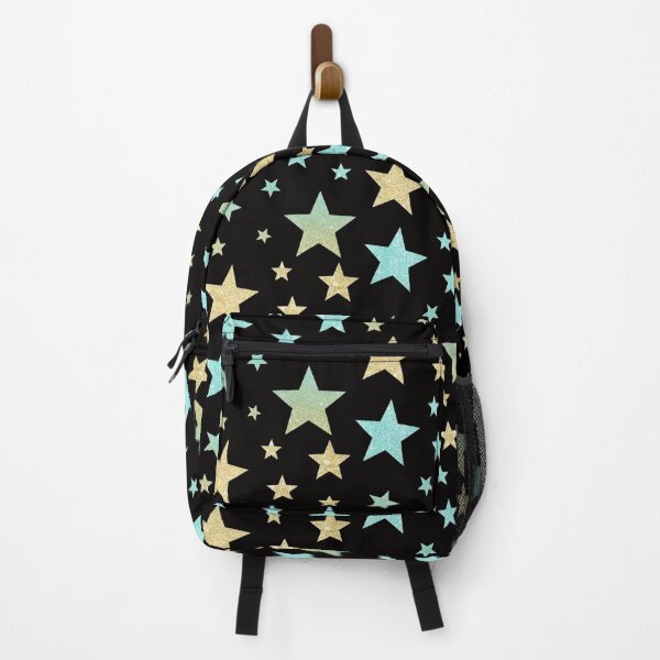 Item preview, Teal Gold Ombre Faux Glitter Stars designed and sold by Felicity-K.